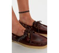 Clarks Godney Boat Shoes Shoe at Free People in British Tan Leather, Size: US 8 - female