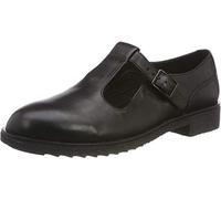 Clarks Griffin Town Leather Shoes In Black Standard Fit Size 7