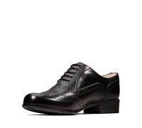 Clarks Originals Women's Hamble Oak Brogues - Black Leather Lace-Up - UK 3.5