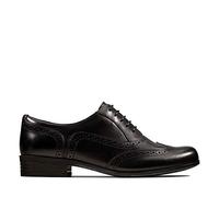 (UK 7.5, Black) Ladies Clarks Brogues Hamble Oak - E Fit