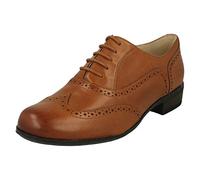 Clarks Originals Women's Brogue Shoes Hamble Oak - Lace-Ups D Fit - Dark Tan UK 7.5/41.5