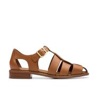 Clarks Women's Hana Sun Sandal, Tan Leather, 4.5 UK