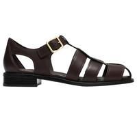 Clarks Hana Sun Womens Dark Brown Lea, 8