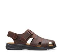 Clarks Hapsford Cove, mens Fischer, Brown tumbled leather., 6 UK (39.5 EU)