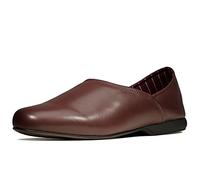 Clarks Harston Elite Burgundy Leather Mens slippers 4472-17G in a Plain Leather in Size 8