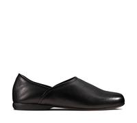 Clarks Harston Elite Black leather Mens slippers 4472-07G in a Plain Leather in Size 11