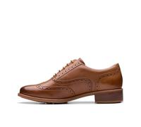 Clarks Women's Havisham Oak Mary Jane Flat, Tan Leather, 4 UK