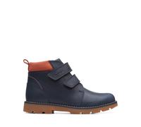 Clarks Heath Strap Kid Navy Ankle Boots in Blue | Size: 11-Wide Fit Clarks Blue 11-Wide Fit