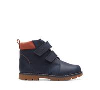 CLARKS Heath Strap T Combat Boot, Navy, 5 UK