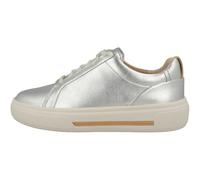 Clarks Hollyhock Walk Leather Shoes in Silver Size 4