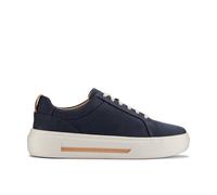 Clarks Hollyhock Walk Navy Nubuck Trainers,lace Up In Blue Blue