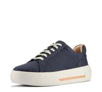 Clarks Women's Hollyhock Walk Sneaker, Navy Nubuck, 4.5 UK
