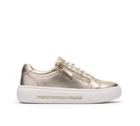 Clarks Hollyrose Zip Womens Gold Leather, 8