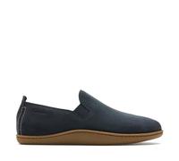 CLARKS Home Mocc Suede Slippers in Navy Standard Fit Size 8