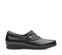 Clarks Hope Roxanne Black Slip Ons Black 4-Standard Fit