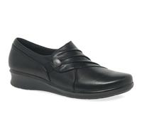 Clarks Hope Roxanne Womens High Cut Ruched Leather Shoes