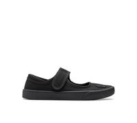 Clarks Originals Girls Trainers Hopper Go Gymie 1964-96F Black Plain Textile Size 2