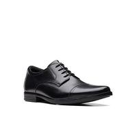 Clarks Men's Howard Cap Oxford, Black Leather, 10 UK