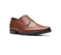 Clarks Howard Wing Mens Dark Tan Lea, 11