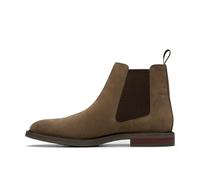 Clarks Men's Jaxen Easy Chelsea Boot, Stone Suede, 10.5 UK