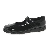 Clarks Jazzy Jig K Girls Infant School Shoes 2 Black Patent