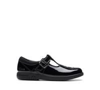 Clarks Jazzy Tap K Girls School Shoes 9 Black Patent 1