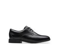 Clarks Jonwin Loop Y Childrens Black Leather, 4