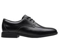 Clarks Jonwin Loop Y Childrens Black Leather, 5