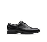 Clarks Jonwin Loop Y Childrens Black Leather, 6