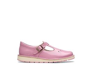 Clarks Joyful Skip Kid Patent Shoes in Pink Patent Size 10