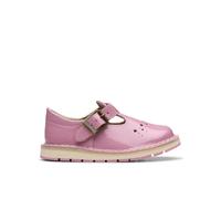 Clarks Joyful Skip Toddler Pink Patent T Bar Shoes | Size: 4.5-Extra Wide Fit Clarks Pink 4.5-Extra Wide Fit