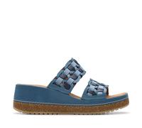 Clarks Women's Kassanda Mule Sandal, Blue Combi, 7.5 UK
