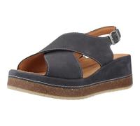 Clarks Womens Kassanda Step Navy Nubuck Wedges