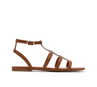 Clarks Women's Kediri Glad Tan Flat Sandals in Brown | Size: 5-Standard Fit Clarks Brown 5-Standard Fit
