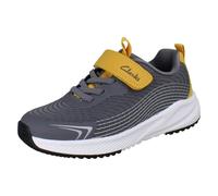 Clarks Kids Clarks Breathable Lightweight Trainers - Deyes Dash - Grey - UK 6 Child