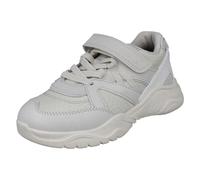 Clarks Kids Chunky Sole Sports Trainers Feather Pace K - White Textile - UK Size 9.5G - EU Size 27.5 - US Size 10W
