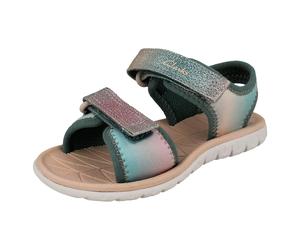 Clarks Kids Clarks Pattern Detailed Adjustable Sandals Surfing Tide K - Pastel - UK 10.5 Child
