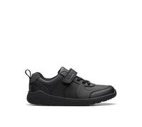 (Black, UK 11 Child) Boys Clarks Elasticated Lace School Shoes Daze Bright K - F Fit