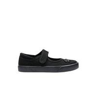 Clarks Kids Hopper Go Canvas Mary Jane Plimsoll - Black, Black, Size 13 Younger Black
