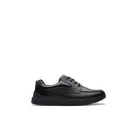 Clarks Kids Leather Trainers (3 Large - 8 Large) - 3 LF - Black, Black