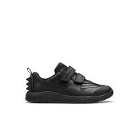 Clarks Steggy 2 Pace Kid Leather Shoes in Black Size 8