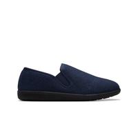 Clarks King Ease Navy Interest Slippers,slip Ons In Blue Blue 8-Standard Fit