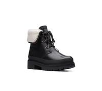 Clarks Ladies Black Boots Leather UK 7 Orianna Turn Shearling Boot Leather Black