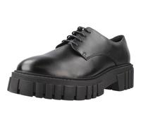 Clarks Ladies Chunky Sole Lace Up Smart Shoes Page Walk - Black Leather - UK Size 6.5D - EU Size 40 - US Size 9M