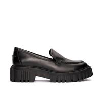 Clarks Ladies Clarks Chunky Sole Slip On Loafer Smart Shoes Page Loafer - Black Leather - UK 5.5