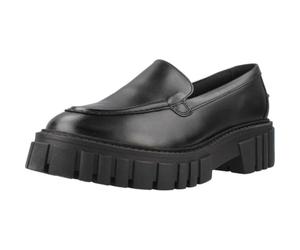 Clarks Ladies Chunky Sole Slip On Loafer Smart Shoes Page Loafer - Black Leather - UK Size 6.5D - EU Size 40 - US Size 9M