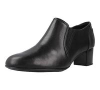 Clarks Linnae Way Leather Shoes in Black Standard Fit Size 6.5