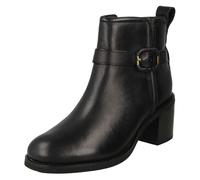 Clarks Chamberly Trim Womens Black Leather, 8