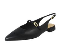 Clarks Ladies Clarks Buckle Fastening Slingback Shoes Sensa 15 Shine - Black - UK 5