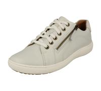 Clarks Ladies Clarks Casual Lace Up Trainers - Nalle Lace - White - UK 4.5